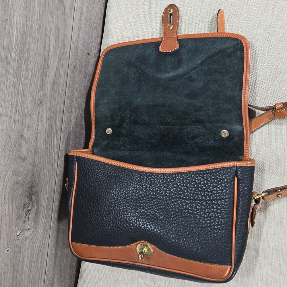 Vintage Dooney & Bourke Pebble Leather Crossbody Shoulder Bag - Picture 6 of 7